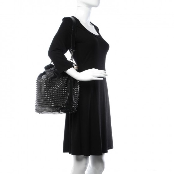 Burberry Prorsum Calfskin Studded Shoulder Bag - Picture 4 of 6